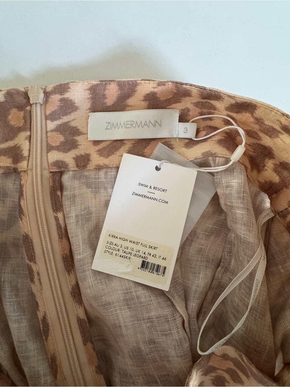 Zimmerman Leopard Print Midi Skirt - Picture 4 of 4